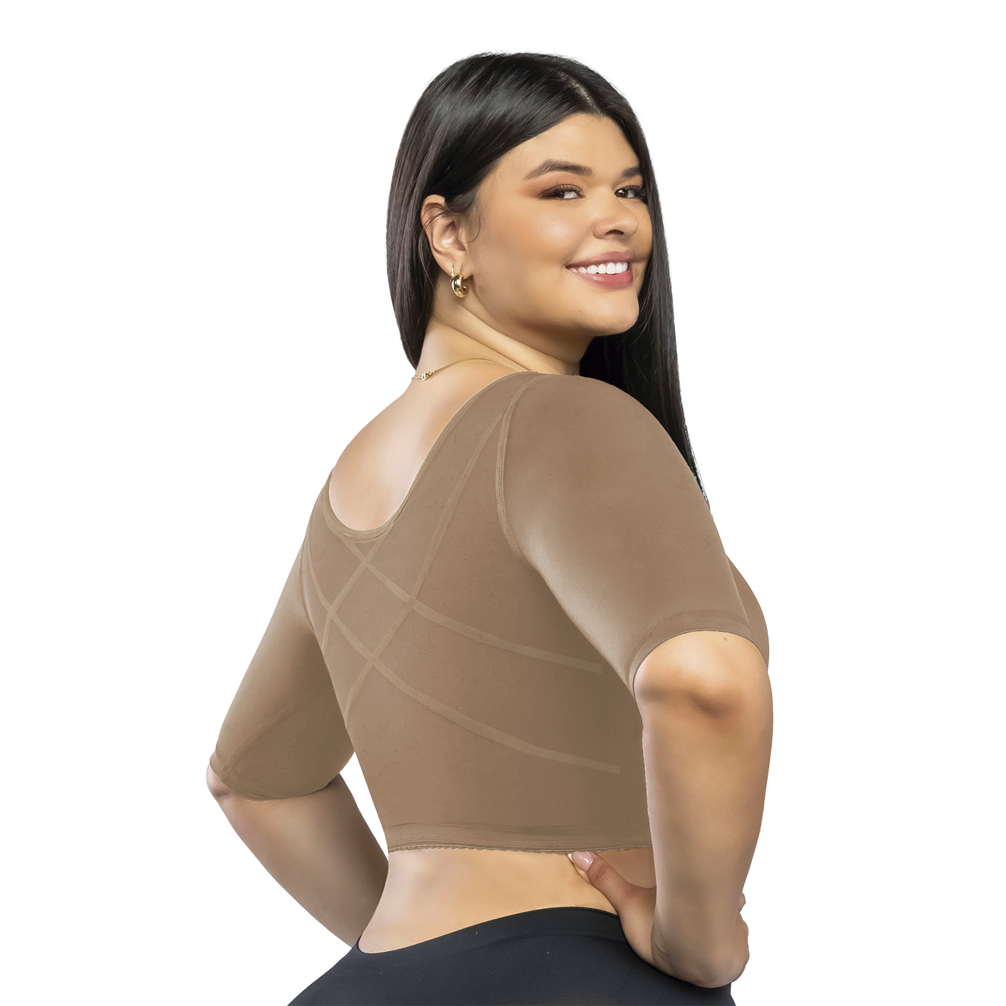 Brasier postquirúrgico con mangas REF. LS01-BM - Image 2