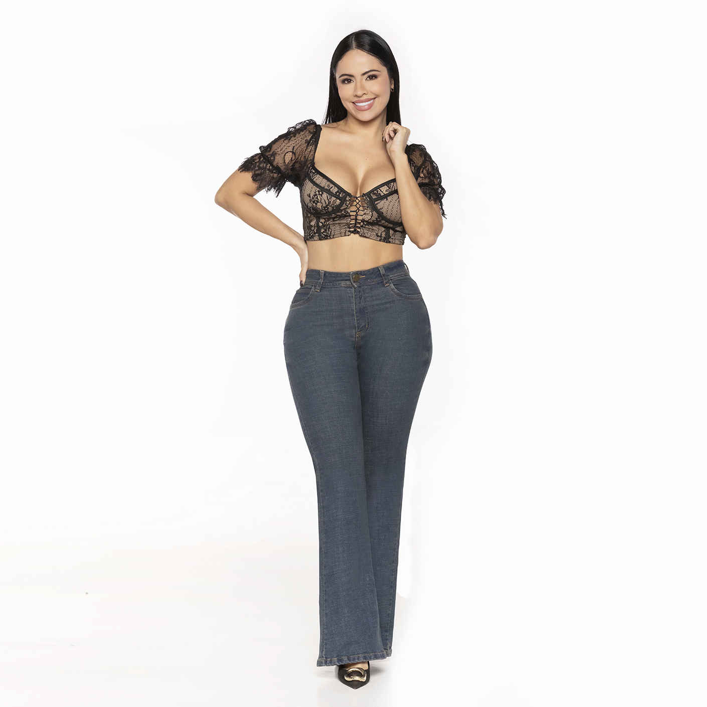 Jeans clásico con bolsillos levanta glúteos Ref.5041